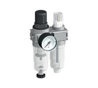 FRL 2-Part G1/4'' 700 l/min 0.5-10.0bar/7-145psi Semi-Auto 40 mm Pressure Gauge Cylinder Lock Polycarbonate Multifix 0