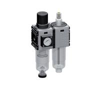 FRL 2-Part G1/4'' 800 l/min 0.5-10.0bar/7-145psi Auto 40 mm Pressure Gauge Polycarbonate Futura 0