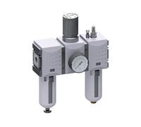 FRL 3-Part G3/8'' 3500 l/min 0.1-1.0bar/1-14psi Semi-Auto Polycarbonate Futura 2