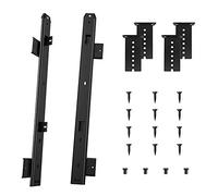 FRMSAET Sliding Keyboard Drawer Tray Hardware 306/356/406/456 mm Slides Metal Drawer Keyboard Slides Mounting Accessories/Ideal for Under Desk Kitchen Cabinet Drawer,One Set(456 mm, Black).