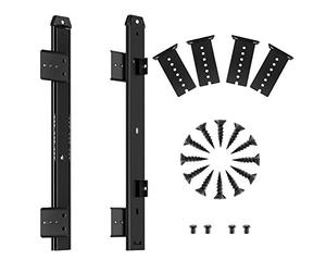 FRMSAET Sliding Keyboard Drawer Tray Hardware 306/356/406/456 mm Slides Metal Drawer Keyboard Slides Mounting Accessories/Ideal for Under Desk Kitchen Cabinet Drawer,One Set(306 mm, Black).