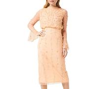 Frock and Frill Women's Embellished Dress Special Occasion, Almond, 6