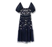 Frock and Frill Women's Embellished Dress Special Occasion, Navy, 14