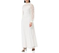 Frock and Frill Women's Embellished Dress Special Occasion, White, 10