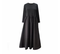 Frock Tales Amiira Midaxi Dress - Black With Pockets - S - Black