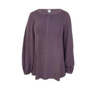 Frock Tales Guru Flared Top With Blouson Sleeves In Pale Grape - L - Pale Grape