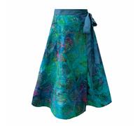 Frock Tales Meyer Wrap Midi Skirt With Pockets - Waterside Print - L