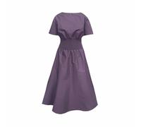 Frock Tales Orchis Dress In Pale Grape - L
