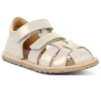 Froddo Flexy G3150283 Leather Barefoot Sandals, Heel Protector & Toe Protection, Gold Shine, 7 UK Child