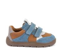 Froddo (G3130264-2 Boys Blue Orange Natural Leather Low Shoes, Flat Fastening, Stable Heel, Elastic Sole, Non-Slip, Leather Lining, Blue / orange, 12.5 UK Child