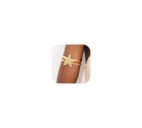 Frodete Arm Cuff Jewelry for Women Gold Upper Arm Cuff Jewelry Greek Goddess Dress Summer Beach Essentials Gifts, Adjustable, Metal, no gemstone