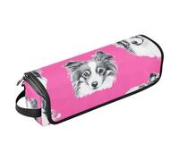 FRODOTGV 2-in-1 Curling Iron Travel Case Hair Tools Organizer Storage Bag Portable Carrying Case for Hot Tools Hair Volumizer Styler, Sweet American Curlcats Turquoise, 03, One Size