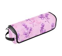 FRODOTGV 2-in-1 Curling Iron Travel Case Hair Tools Organizer Storage Bag Portable Carrying Case for Hot Tools Hair Volumizer Styler, Sweet Lavender Hot Pink