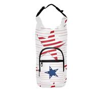 FRODOTGV American Star Flag Bottle Carrier with Bottles Space-Saving Water Carrier for Hiking 20/24/32/40oz Water Bottle Carrier with Strap