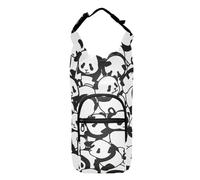 FRODOTGV Black White Panda Bear Water Bottle with Carrier Bag Lightweight Water Bottle Carrying Bag Backpack Water Bottle Holder Fits 20/24/32/40 oz Bottles
