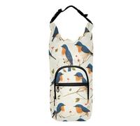 FRODOTGV Blue Yellow Birds Water Bottle Carriers Insulated Water Bottle Holder Hiking Water Bottle Backpack Fits 20/24/32/40 oz Bottles