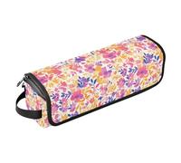 FRODOTGV Butterfly Beautiful Brown Womens Curling Iron Travel Bag Removable Carrying Case and Heat Resistant Mat for Flat Irons, Straighteners, Summer Small Fresh Watercolor, One Size