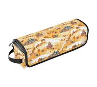 FRODOTGV Cactus Many Illusion Hawaiian Curling Iron Travel Bag with Heat Resistant Mat Women Portable Organizer Storage Bags for Straighteners, Hair Dryer, Wild West Western Scotland, One Size