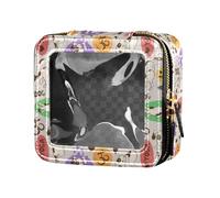 FRODOTGV Cartoon Dog Transparent Makeup Organizer Bag Yoga Travel Toiletry Bag Travel Makeup Organizer for Travel Dog Doing Yoga 1, Dog Doing Yoga, 1 size