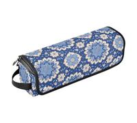 FRODOTGV Christmas Pattern Silver Hot Hair Tools Travel Bag with Iron Mat Women's Waterproof Double-Layer Carrying Case for Flat Irons Hot Tools and Haircare Accessories, Underwater Creatures Starfish