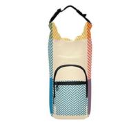 FRODOTGV Colorful Buffalo Plaid Check Tartan Scotland Water Bottle Sling Functional Insulated Water Bottle Holder 20/24/32/40oz Water Bottle Carrier with Strap