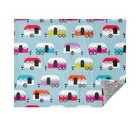 FRODOTGV Colorful Camper Caravan Retro Throw Blankets for Women Cozy Throws Blankets Living Room Blankets 50x70 Inches Blankets and Throws