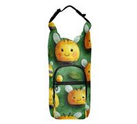 FRODOTGV Cute Bees Waterbottle Sling Insulated Water Bottle Holder Cross Body Water Bottle Holder Fits 20/24/32/40 oz Bottles