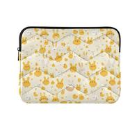 FRODOTGV Cute Bunny Rabbit Duckling Spring Bloomy Happy Easter 13-14 Inch Travel Laptop Bag Handbag Soft Notebook Computer Pockets for Work Business Journey