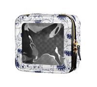 FRODOTGV Cute Cartoon Monsters Clear Makeup Organizer Bag Travel Toiletry Bag Mini Makeup Containers for Travel, Cute Cartoon Monsters, One Size