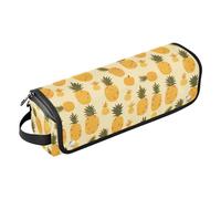 FRODOTGV Cute Christmas Tree Red Truck Hair Tool Travel Bag and Heat Resistant Mat Women Removable Open Flat Bags for Hot Tool Flat Irons Hair Volumizer Styler, Colourful Small Liberty Blooming, One