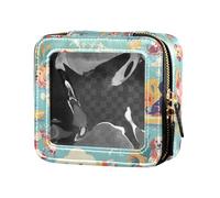 FRODOTGV Cute Giraffes Clouds Mini Clear Makeup Bag for Purse Travel Toiletry Pouches Portable Cosmetic Organizer for Girls Women, Dachshund Dreams Of A Bone, One Size