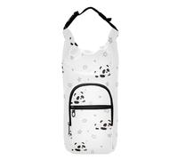 FRODOTGV Cute Panda Sleeps Stars Water Bottle Holder for Backpack Drawstring Backpack with Water Bottle Holder Water Bottle Accessories Fits 20/24/32/40 oz Bottles