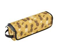 FRODOTGV Cute Paws Print 2-in-1 Curling Iron Travel Case for Women, Removable Carrying Case Organizer and Heat Resistant Mat with Zipper for Straightener Flat Hair Dryer, Colourful Small Liberty