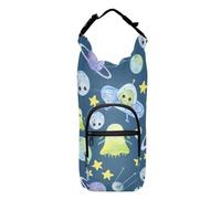FRODOTGV Cute Planets Comets Rockets Stars Crossbody Water Bottle Sling Bag Adjustable Insulated Water Bottle Bag Hiking Water Bottle Holder Fits 20/24/32/40 oz Bottles