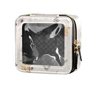 FRODOTGV Cute Squirrel Bunny Rabbit Easter Cute Makeup Bag Clear Toiletry Bag with Zipper Nail Polish Organizer Bag for Travel, Cute Squirrel Bunny, One Size