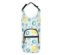 FRODOTGV Cute Yellow Rubber Duck Water Bottle Carrier Bag Functional Insulated Bag for Water Bottles Water Bottle Belt Holder Fits 20/24/32/40 oz Bottles