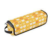 FRODOTGV Dachshund Dreams Of A Bone Womens Curling Iron Travel Bag Removable Hair Styling Tool Organizer and Heat Resistant Mat with Zipper for Flat Irons Hot Tools and Haircare Accessories, Cute Bear