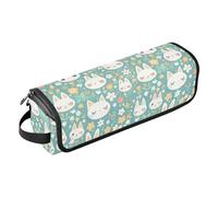 FRODOTGV Dachshund Dreams Of A Bone Womens Curling Iron Travel Bag Removable Hair Styling Tool Organizer and Heat Resistant Mat with Zipper for Flat Irons Hot Tools and Haircare Accessories, Cartoon