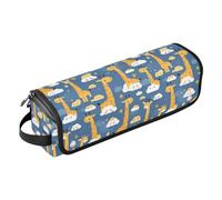 FRODOTGV Dachshund Dreams Of A Bone Womens Curling Iron Travel Bag Removable Hair Styling Tool Organizer and Heat Resistant Mat with Zipper for Flat Irons Hot Tools and Haircare Accessories, Cute