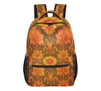 FRODOTGV Daily Backpack 1 Main 2 Side 1 Front Zip & 4 Inner Pockets Polyester Twill Fabric for Teenagers Boys Girls Short Day Trips Morris Floral Size Medium