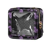 FRODOTGV Floral Summer Garden Flowers Waterproof Clear Makeup Bag Toiletry Bags Cosmetic Organizer Case for Traveling, Floral Summer Garden Flowers, One Size