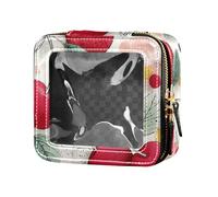 FRODOTGV Funny Avocado Cute Clear Makeup Bag for Purse for Girls Women Cosmetic Containers Travel Toiletry Pouches, Cherry Illustration, One Size