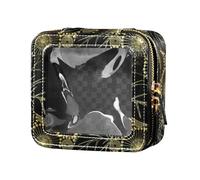 FRODOTGV Gold Dandelion Flower Mini Clear Cosmetic Bag Cosmetic Bag Cosmetic Bag Cosmetic Bag Cosmetic Bag Cosmetic Bag Cosmetic Bag for Toiletries, Gold Dandelion, 1 Size, Golden dandelion, 1 size