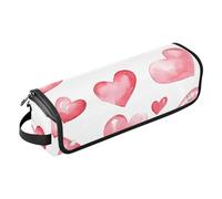 FRODOTGV Hair Tool Travel Bag Carrying Case Flat Curling Iron Waterproof Organizer with Iron Mat for Flat Iron Hot Tools and Haircare Accessories, Valentines Day Sexy Lips and Hearts, 05, 1 Size