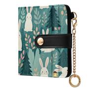 FRODOTGV Ladies Wallet PU Leather Anti-Theft Scan Portable Elegant Outdoor Activities Rabbit Grove