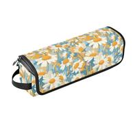 FRODOTGV Lemurs Madagascar on Blue Pattern Women's Hot Hair Tools Travel Bag Removable Carrying Case and Heat Resistant Mat for Flat Irons, Straighteners, Daisy, One Size