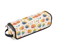 FRODOTGV Lemurs Madagascar on Blue Pattern Women's Hot Hair Tools Travel Bag Removable Carrying Case and Heat Resistant Mat for Flat Irons, Straighteners, Funny Ant Painted, One Size
