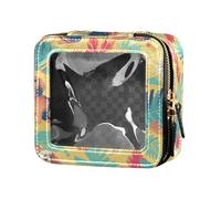 FRODOTGV Leopard Print Mini Clear Makeup Bag Toiletry Travel Tote Cosmetic Organizer for Girls, Dachshund Dreams Of A Bone, One Size