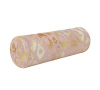 FRODOTGV Leopard Skin Rose Gold Imitation Texture Bolster Pillow for Legs Sleeping Neck Roll Pillow Decorative Round Pillow Throw Long Cylinder Pillow Neck Pillow with Zipper