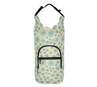 FRODOTGV Light Blue Daisies Water Bottle Carrier Bag Foldable Insulated Water Bottle Holder Bottle Water Holder Fits 20/24/32/40 oz Bottles